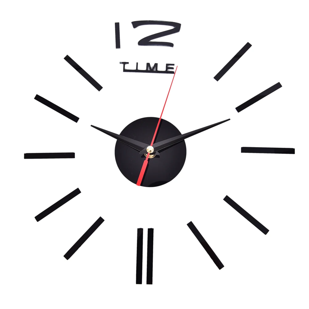 Новые настоящие часы настенные horloge 3d акриловые домашние декоративные