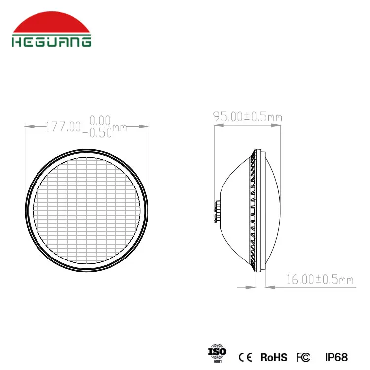 16W 18W ABS материал белый цвет PAR56 плавательный бассейн свет IP68