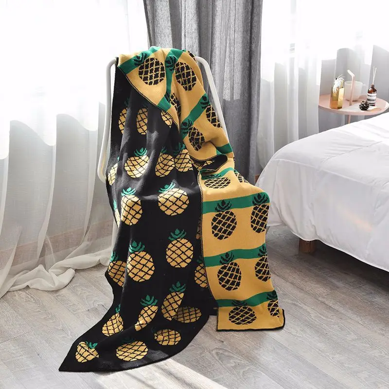 

Cotton Baby Blanket Pineapple 80*100 Toddler Blankets Indoor Infant Bed Cover Boys Girls Carset Cover Baby Winter Bed Use