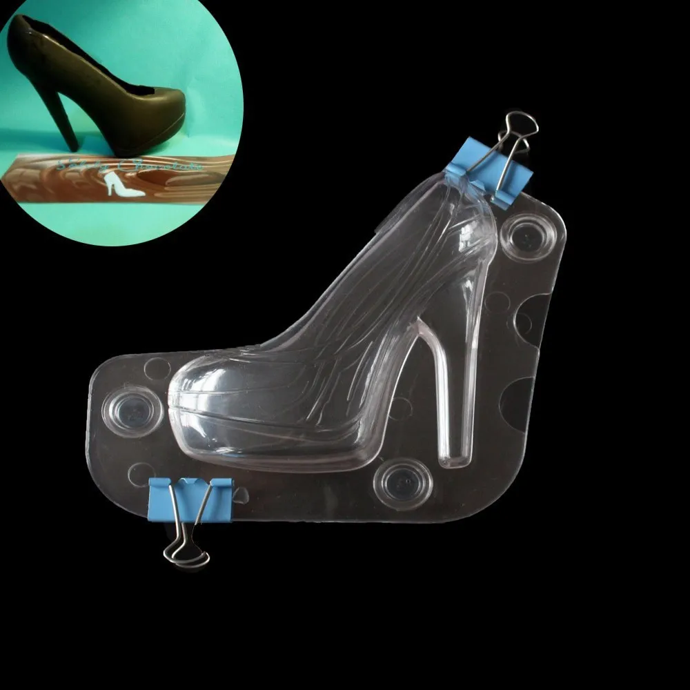 

3D Shoes Shape Decoration Chocolate Cake Plastic Mold Fondant Candy Molds Cookies Pastry Biscuits Mould DIY Cake Baking Tools