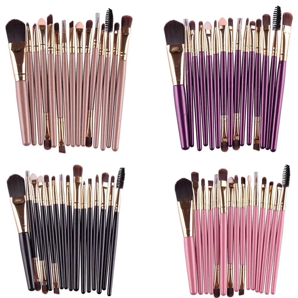 

15pcs Pink Makeup Brushes Set Pincel Maquiagem Powder Eye Brush Complete Kit Cosmetics Beauty Tools Fast delivery #