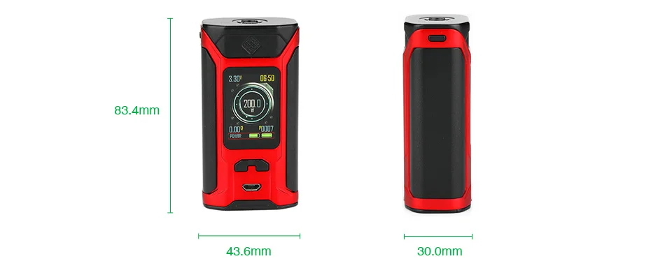 WISMEC SINUOUS RAVAGE230 200W TC Box MOD