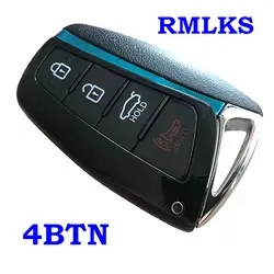 RMLKS 3 4 кнопки высокое качество умный ключ чехол для hyundai Genesis 2013-2015 Santa Fe Equus Azera пульт дистанционного управления ключ оболочка