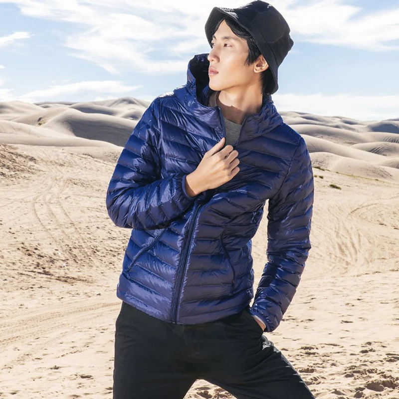 

Xiaomi 90 Ultra Light Jacket 90% Goose Down Jacket Warm Anti-drilling 650FP Windproof IPX4 Waterproof Man Down Jackets Winter
