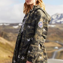 BOSIDENG зимний пуховик с капюшоном женское пуховое пальто с капюшоном с регулируемой талией, верхняя одежда средней длины B80131118