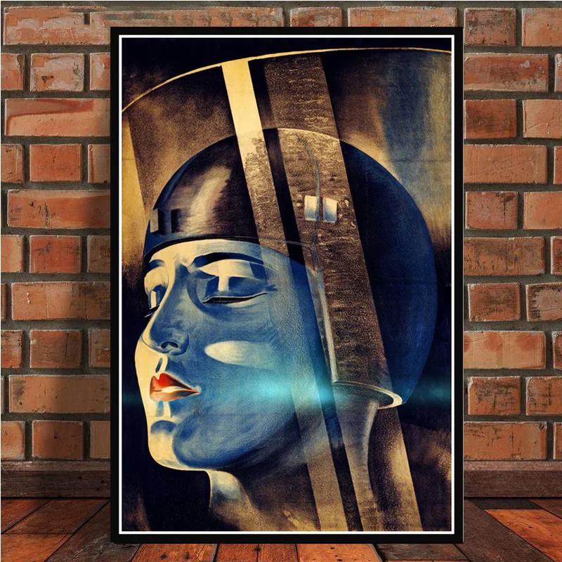 Retro Metropolis Germany Vintage Movie Film Fritz Lang Poster Wall Art Picture Posters and Print Canvas Painting Room Home Decor - Color: 0011