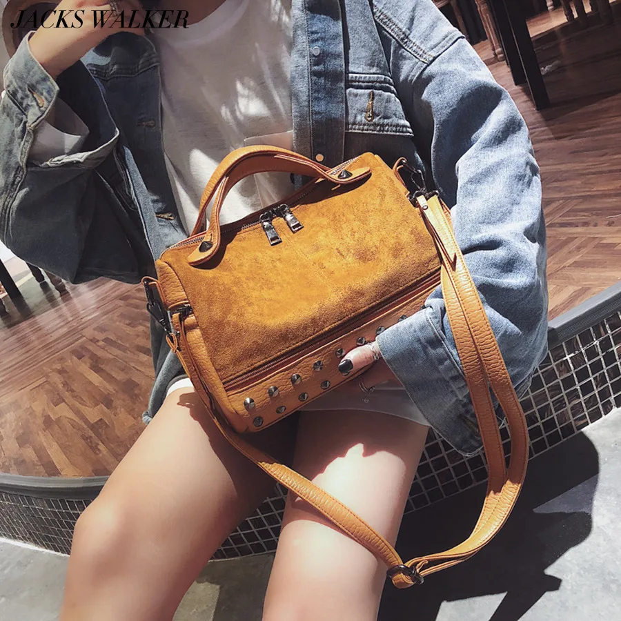 

Rivet Handbag For Women 2019 High Capacity Shoulder Bags Female Crossbody Bag Pu Leather Messenger Bag Bolsas De Mujer