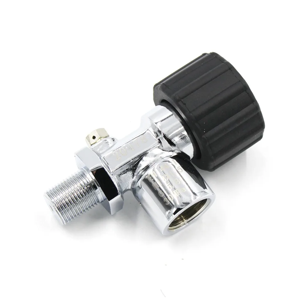 PCP Пейнтбольный бак вкл/выкл клапаны давления черный 30Mpa 4500psi M18 мужской G5/8 Женский