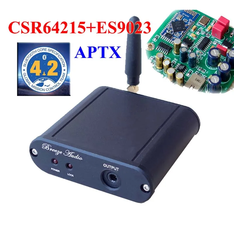 CSR64215 4,2 Bluetooth APTX декодер плата HIFI OP AMP AD823+ ES9023 независимое декодирование ЦАП Плата для усилителя DIYG8-008