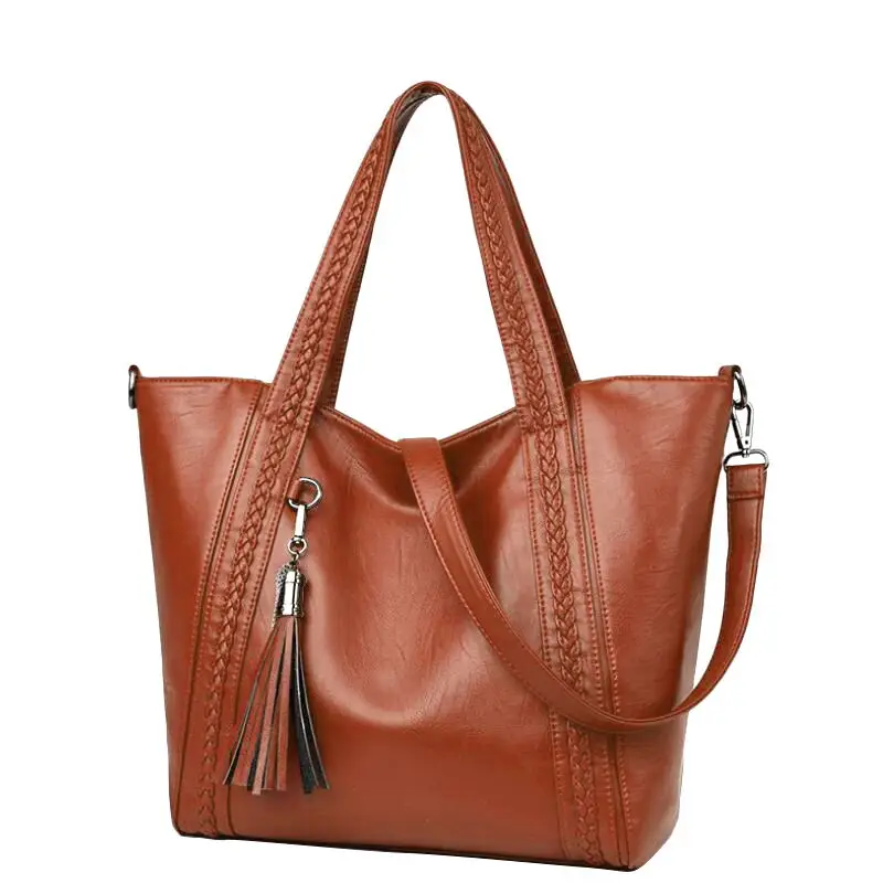 Buy 2018 New Style Large Size Women Bag PU Leather Handbags Big Shoulder Bag