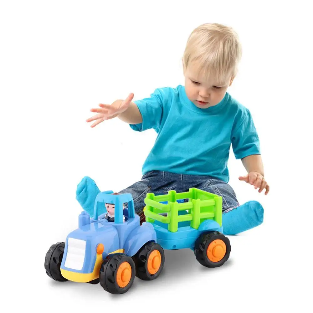 

Kids Inertial Cartoon Vehicle Toys Baby Excavator Dump Truck Play Toys Children Cartoon Mini Cars Model Toy Boys Gifts
