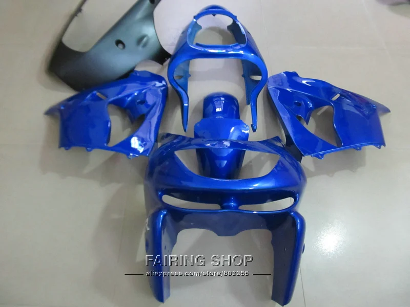 

Motorcycle fairing kit For Kawasaki ZX9R 98 99 blue black fairings set ninja zx9R 1998 1999 XG08