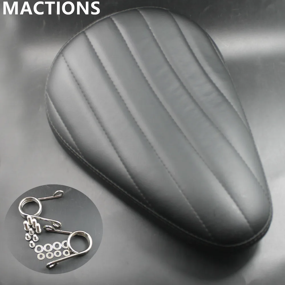 

Two Styles Tuk & Roll Leather Contoured Solo Seat Saddle For Harley Chopper Custom Bobber