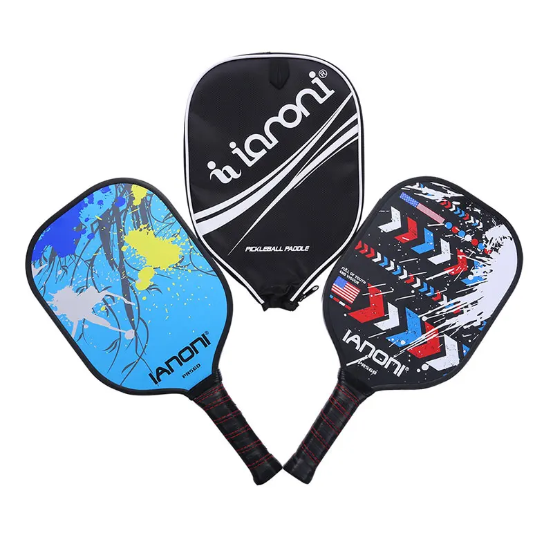 IANONI Pickleball ракетка Горячая графитовая лицевая сторона полностью углеродное