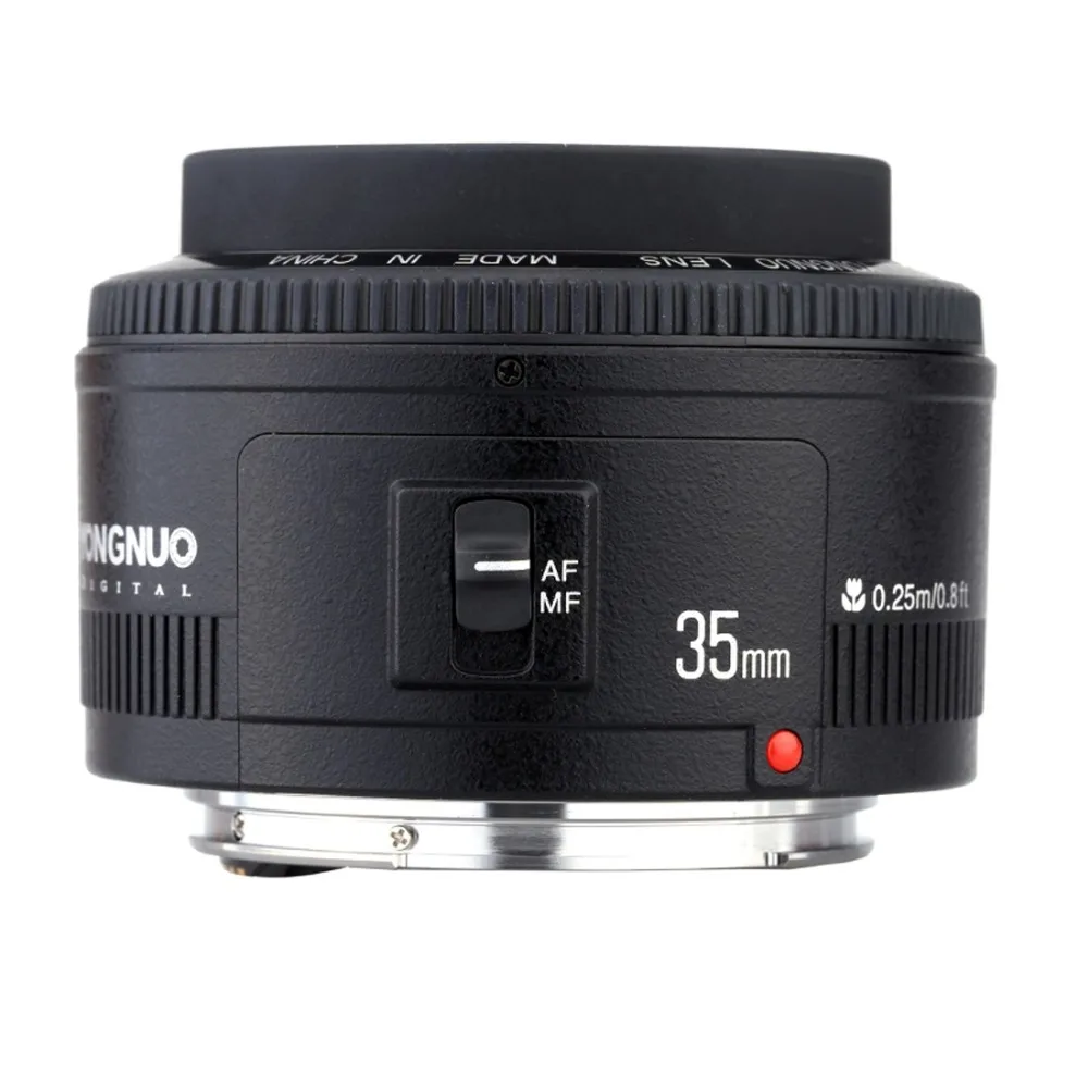 PULUZ YONGNUO YN35MM F2C 1:2 AF/MF широкоугольный фиксированный/Прайм Автофокус Объектив для Canon EOS EF объектив