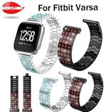 Браслет с кристаллами для Fitbit Versa, ремешок на запястье, смарт-аксессуары, спортивный браслет, роскошный сменный Браслет для часов