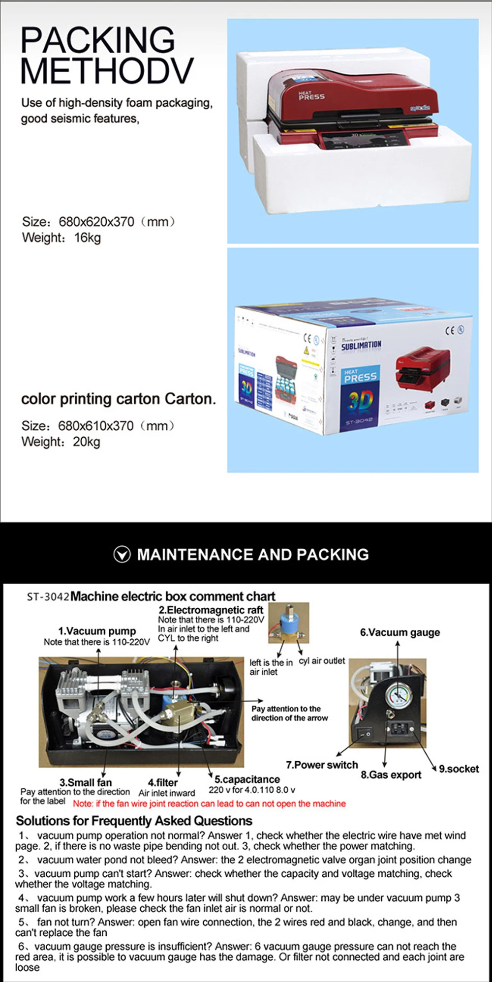 ST 3042 3D Sublimation Heat Press Sublimation Printer Vacuum Machine For  Cases, Mugs, Plates, And Glasses From Liliyabl, $1,011.13