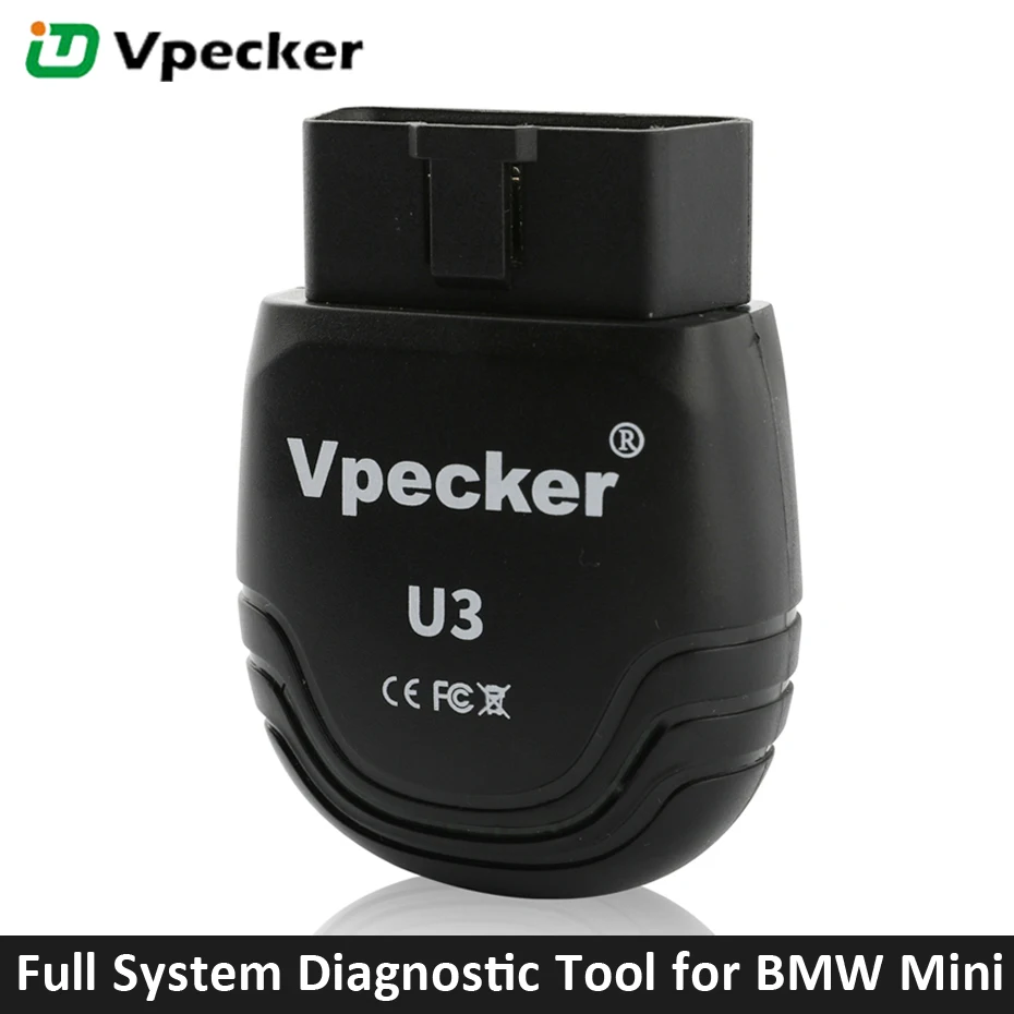 

Vpecker U3 OBD2 Scanner for BMW MINI Full System Diagnostic Tool Oil Light Reset DPF Injector Coding Bluetooth Android Easydiag