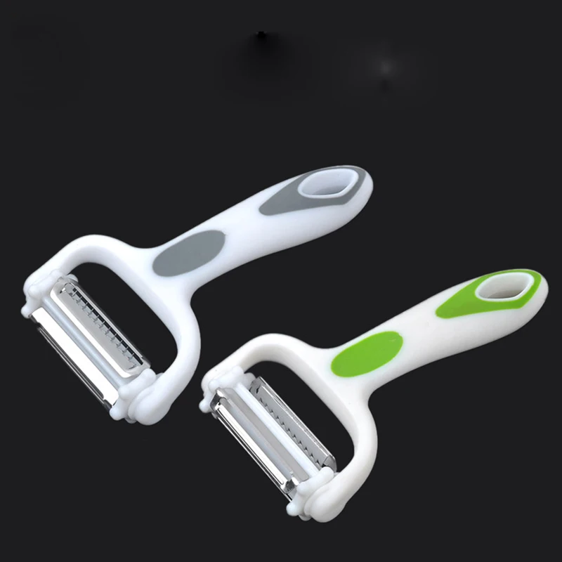 

Creative Vegetable Tool Three Type Blade Multifunction Peeler Stainless Steel Blade PP Handle Vegetable Peeler Fruit Zester
