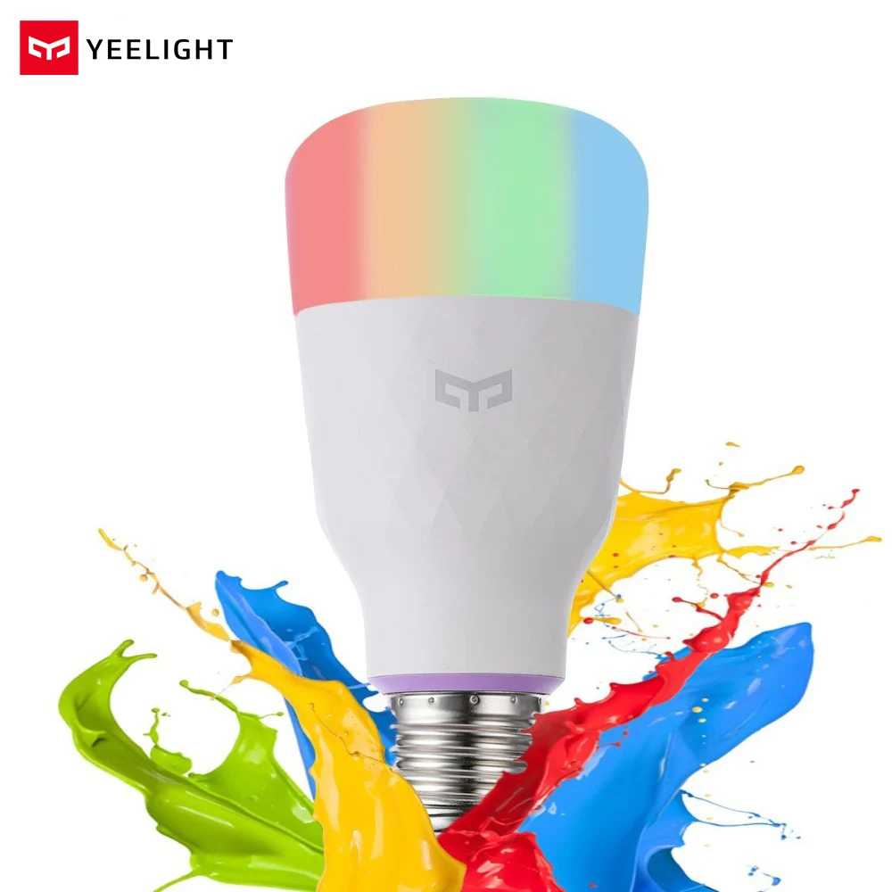 

English Version Xiaomi Yeelight Smart LED Bulb Colorful 800 Lumens 10W E27 Lemon Smart Light For Mi Home App White/RGB Option
