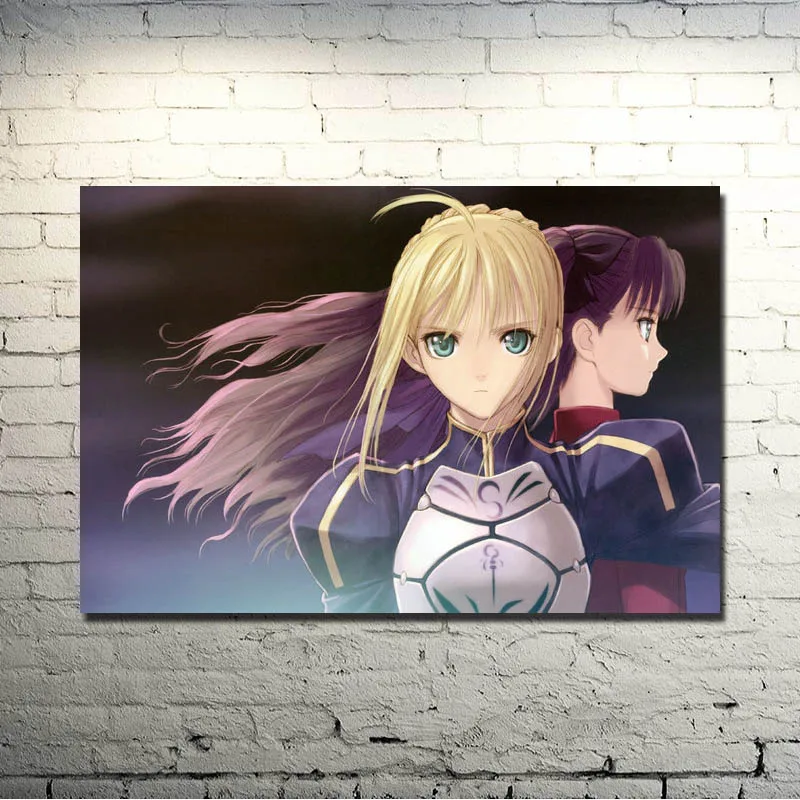 Шелковый постер Fate Zero Stay Night с принтом 13x20 24x36 дюймов аниме картины для спальни