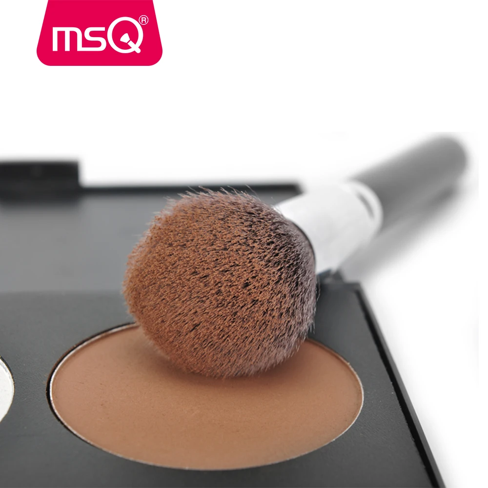 MSQ Professional 15pcs Makeup Brushes Set Powder Foundation Eyeshadow Make Up Brush Kit Cosmetics Synthetic Hair PU Leather Case 4