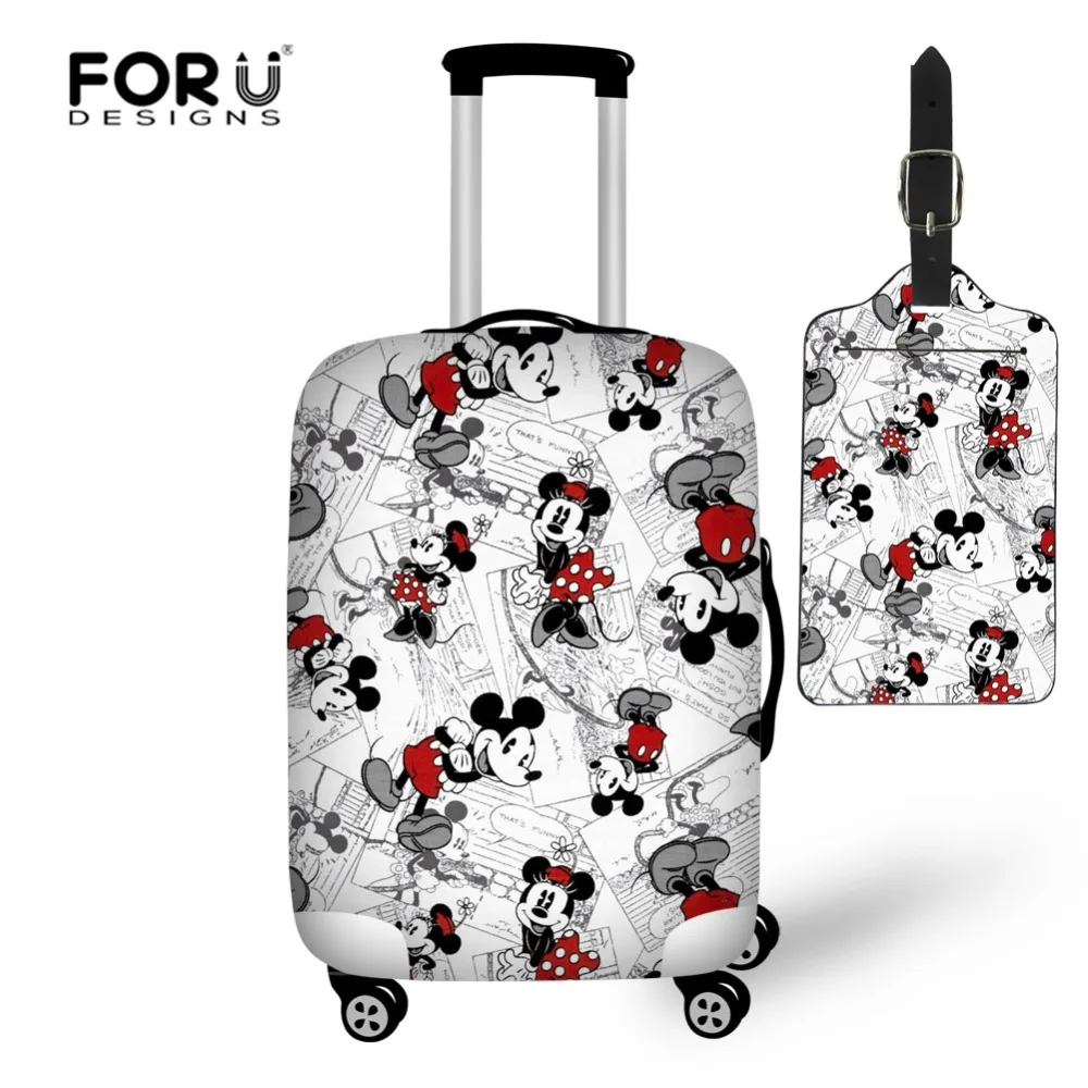 

FORUDESIGNS Child Cartoon Mouse Elastic Luggage Protective Cover Trolley Suitcase Protect Dust Bag Case Cartoon Luggage Tag