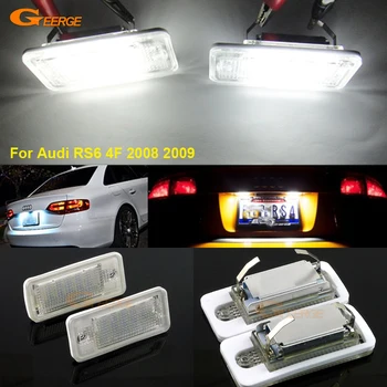 

For Audi RS6 4F 2008 2009 Excellent Ultra bright 3528 Led License plate lamp light lamp No OBC error