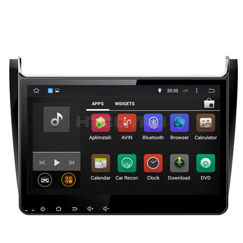 Sale YMODVHT 10.1inch Octa Core 4GB+32GB Android 9.0 Car DVD Player for VW POLO 2014- Radio Stereo GPS Navigation 1