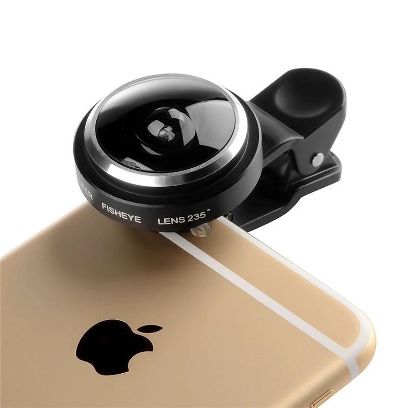 2017 Universele Clips 235 Degrees Super Fisheye Lenses Fish Eye Lens For iphone 4 4s 5 5s 5c SE 6 6s 7 Plus Mobile Phone Lentes