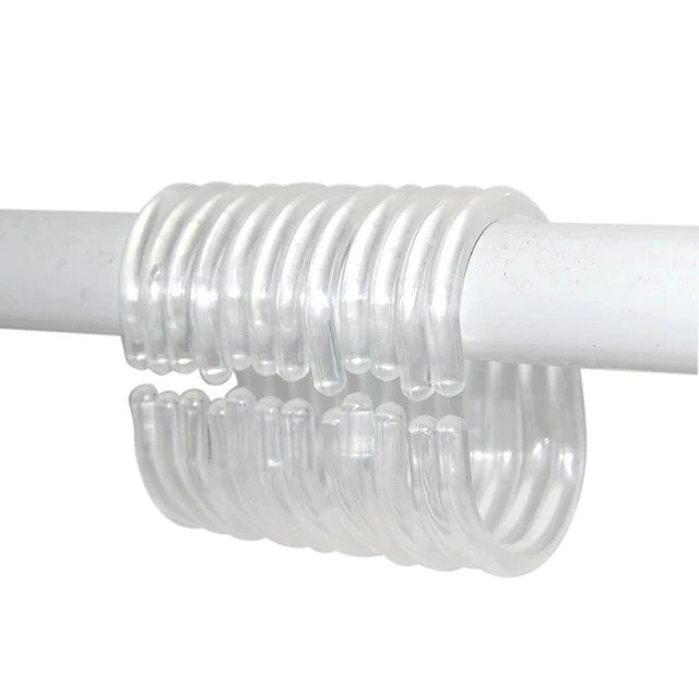 Bathroom Shower Curtain Hook Curved Transpa C Type Suspension Bathroom Shower Curtain Hook Curved Transpa C Type Suspension Ring Accessories