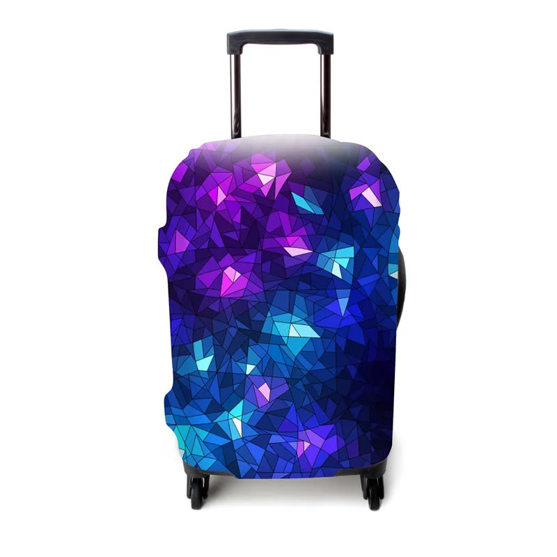 

JULY'S SONG Fish Pattern Luggage Suitcase Cover For 18-32'' Case Trolley Protect Dust Box Bag Student Cartoon Case Cover
