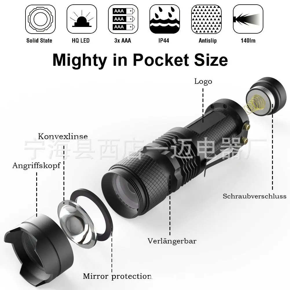 Flash Deal By DHL 200pcs 2018 Bike cycling Front Light Bike lights Bicycle Light 3 Mode Lamp Torch Bike lights Waterproof flashlight 5