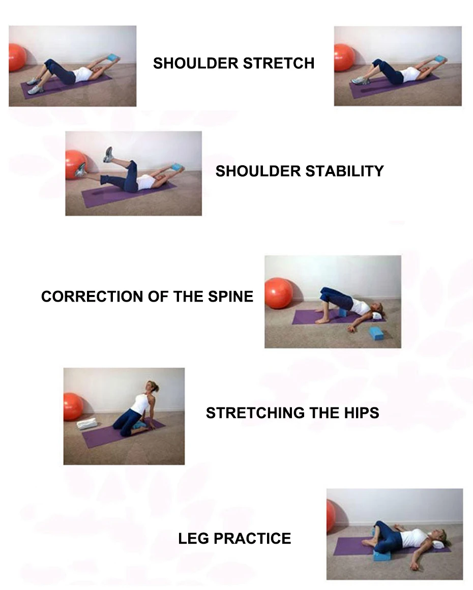 EVA Yoga Block Colorful Foam Block Brick Exercise Fitness Tool Exercise Workout Stretching Aid Body Shaping Health Training