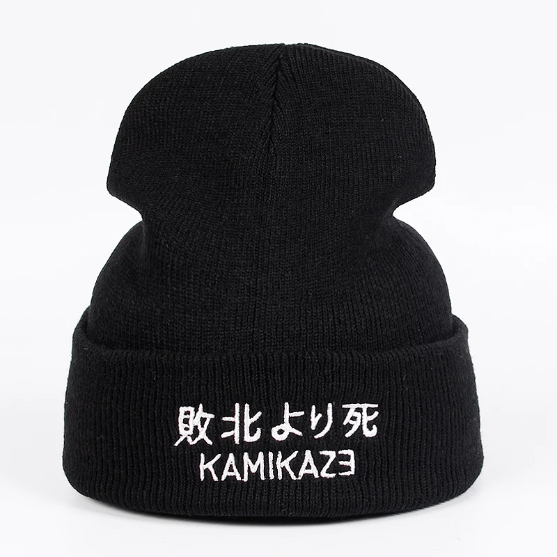 Kamikaze вязаная шапка Eminem альбом эластичные шапки эластичный бренд KAMIKAZE вышивка бини зимняя теплая Skullies& лыжные шапочки шапка