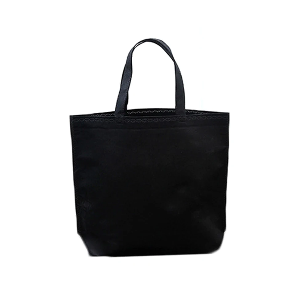 32*38/36*45 см многоразовая сумка для покупок, Женская Повседневная сумка на плечо, Нетканая Экологичная сумка, геокерапия, сумка клатч - Цвет: Черный