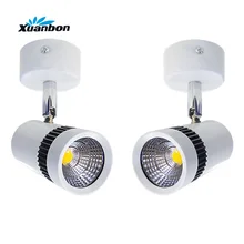 4 шт. затемняемый COB светодиодный встраиваемый потолочный светильник поверхностного монтажа 5 Вт 10 Вт AC110 220 В для шкафа прилавка витрина