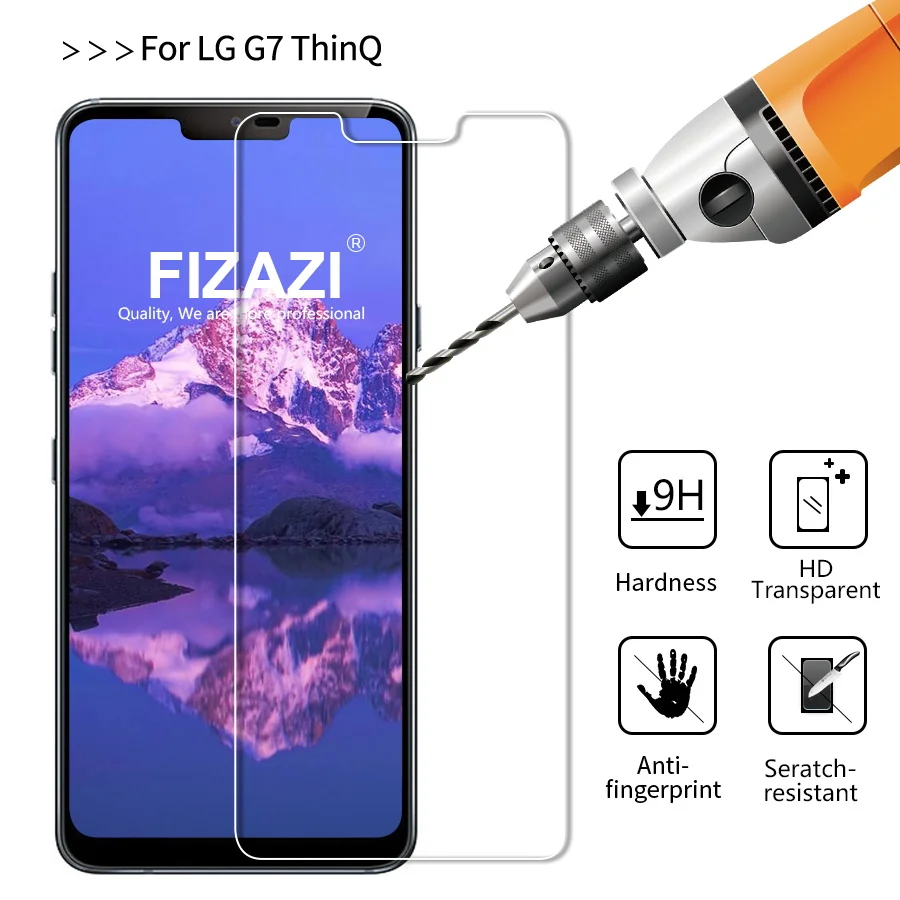 FIZAZI 2.5D Tempered Glass For LG G7 ThinQ 9H Clear Protective Film Anti Scratch Screen Protector G710 EM | Мобильные телефоны и