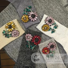 Новинка года, женские носки с Мопсом, брендовые носки для девочек, ручная работа, украшенные камнями и бриллиантами, маленькие цветы, яркие носки с коротким ворсом