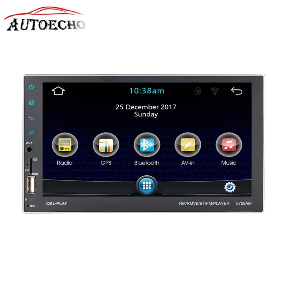 

Android 7.1 GPS Navigation IOS Bluetooth Phone Mirror Link 2DIN 7'' HD Screen QUAD-core CD/DVD MP4/MP5 Player FM Wifi launcher