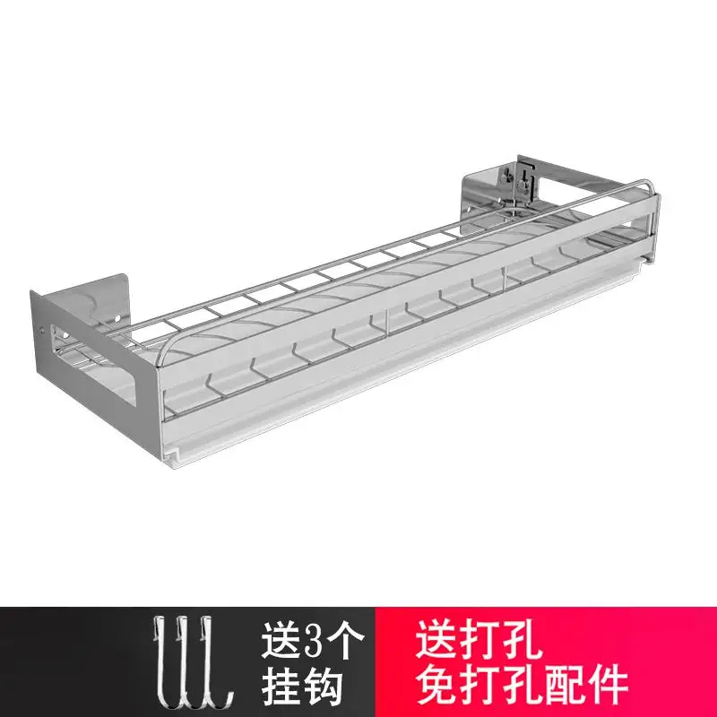 Сушилка для посуды, дренажная стойка, настенная, без перфорации, подвесная сушилка для посуды из нержавеющей стали, кухонная стойка для хранения тарелок - Цвет: style 1