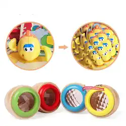 Волшебные деревянные калейдоскопы забавные игрушки для детей подарок для детей дошкольник Призма Монтессори для раннего развития