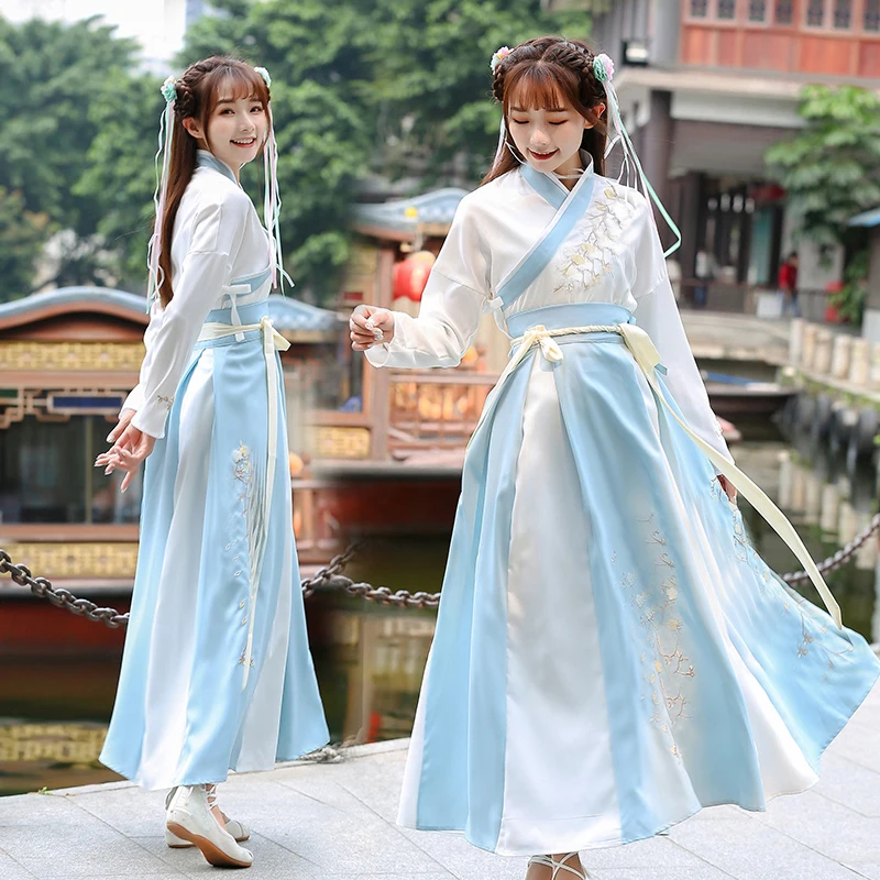 

Women Ancient Fairy Dress Elegant Chinese Traditional Dance Clothing Tang Dynasty Hanfu Costume Tang Suit Cosplay for Stage