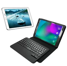 1x Screen Protector , Wireless Bluetooth 3.0 Detachable Keyboard Leather Stand Case Cover For Samsung Galaxy Tab A 9.7 T550 T551