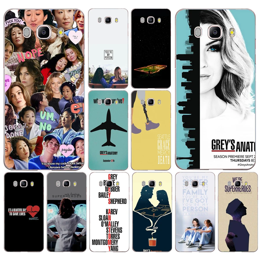 

029FG American TV Greys Anatomy Soft Silicone Tpu Cover phone Case for Samsung j3 j5 j7 2016 2017 j330 j2 j6 Plus 2018