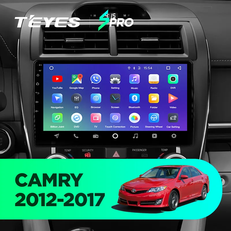 TEYES SPRO Штатная магнитола для Тойота Камри 8 50 55 Toyota Camry 8 50 55 2012 Android 8.1, до 8-ЯДЕР, до 4+ 64ГБ 32EQ+ DSP 2DIN автомагнитола 2 DIN DVD GPS мультимедиа автомобиля головное устройство