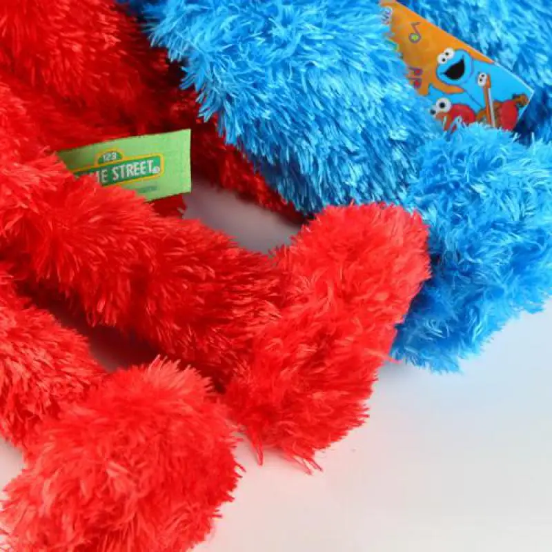 Игрушечные куклы с изображением улицы Сезам, 30 см, Elmo Big Vird Cokkie Monster, аниме игрушки, мягкая игрушка для маленьких девочек, детский подарок