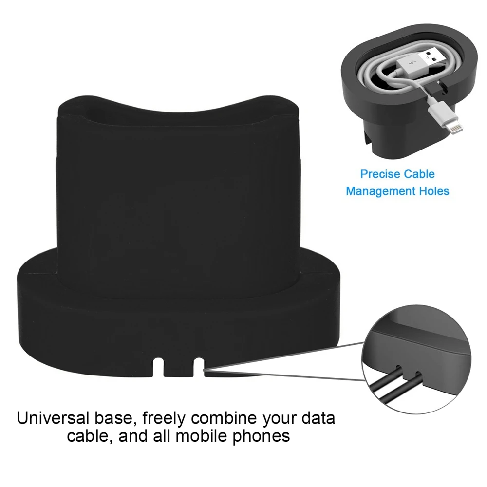 3 в 1 зарядная док-станция Мягкая силиконовая мини Портативная Настольная Подставка для зарядки чехол+ iWatch+ зарядное устройство для iPhone