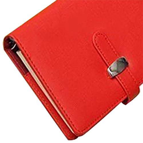 Sosw-Мода карман органайзер-планировщик кожа filofax дневник Тетрадь красный