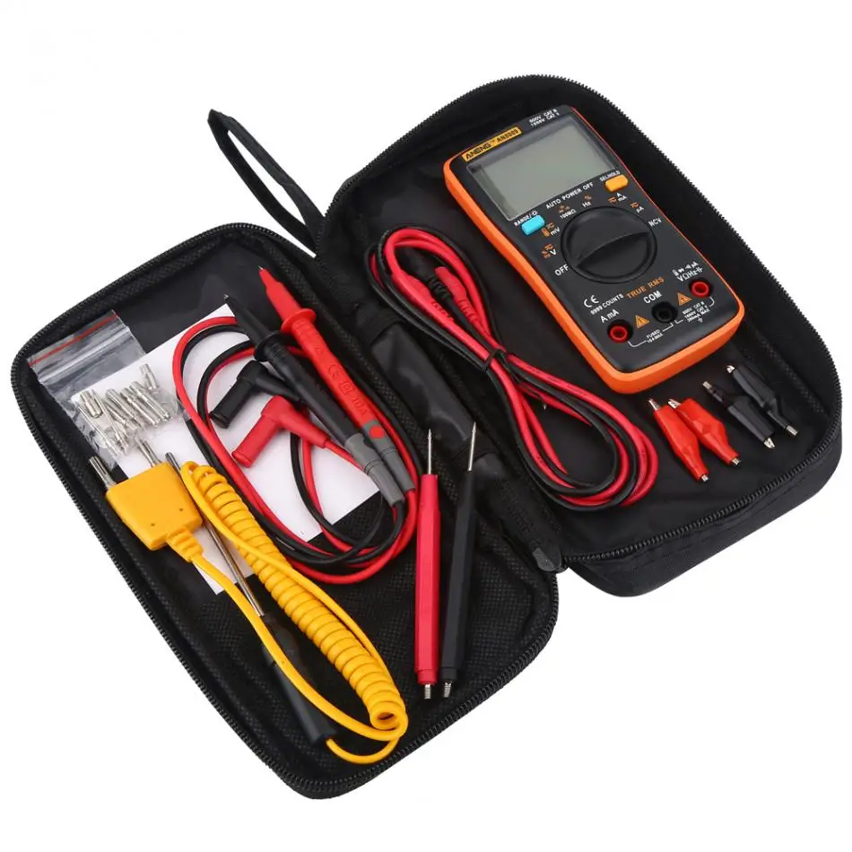 ANENG AN8009 Digital Multimeter Auto Range True RMS AC/DC Voltage Electronic Meter Electrical Tester Measurement | Инструменты